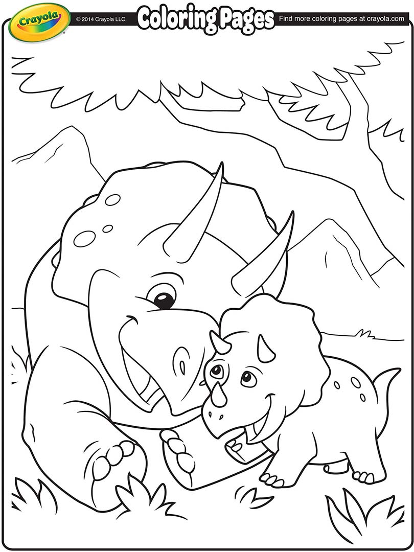 810x1080 Triceratops Coloring Page