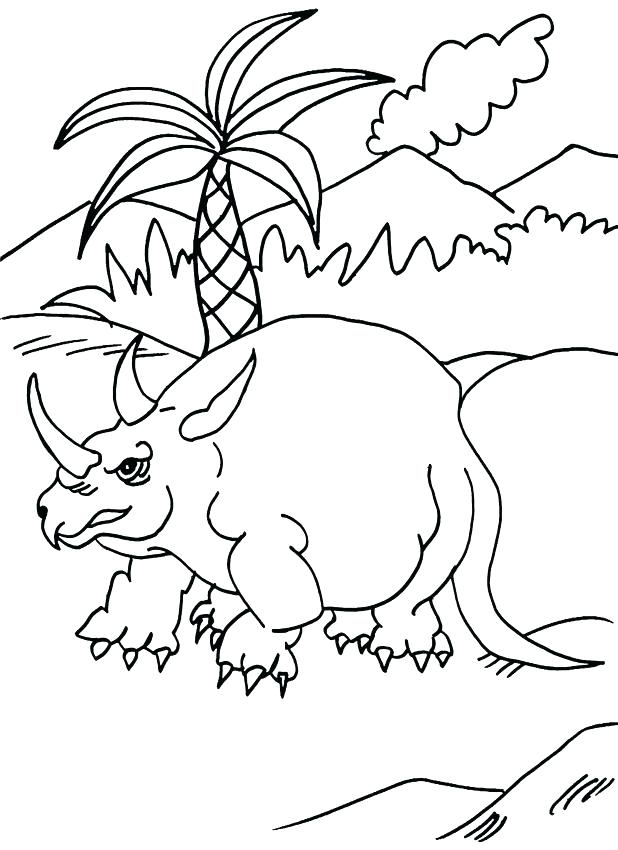 618x850 Triceratops Coloring Page For Kids Triceratops Coloring Pages