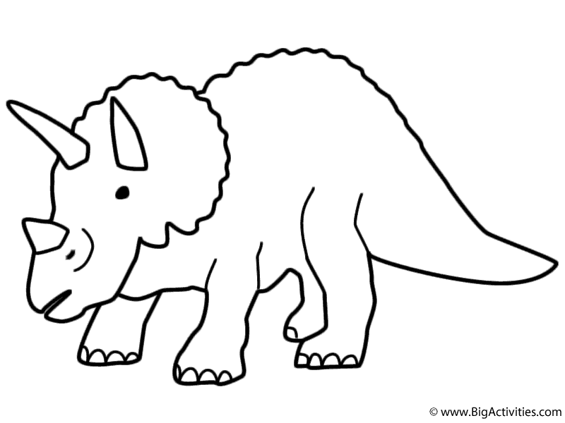 800x600 Triceratops Coloring Pages Triceratops Coloring Page Dinosaurs