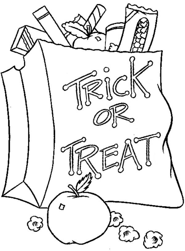 600x815 Halloween Trick Or Treat Coloring Pages