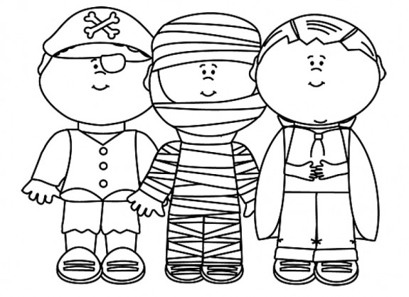 575x418 Free Printable Halloween Coloring Pages