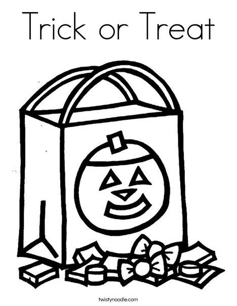 468x605 Trick Or Treat Coloring Page