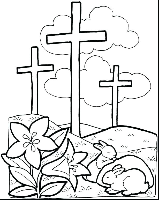 615x773 Shamrock Trinity Coloring Page
