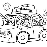 200x200 Road Trip Coloring Pages Surfnetkids