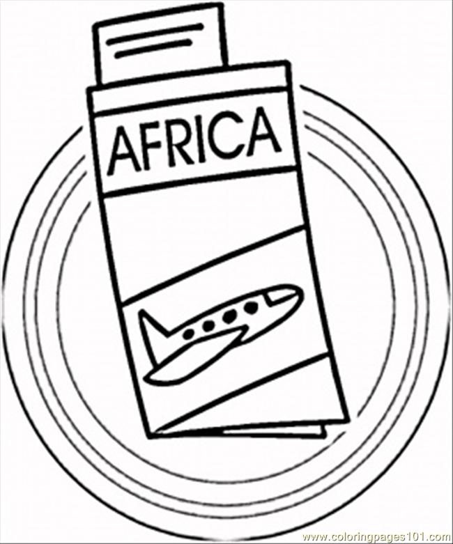 650x781 Trip To Africa Coloring Page