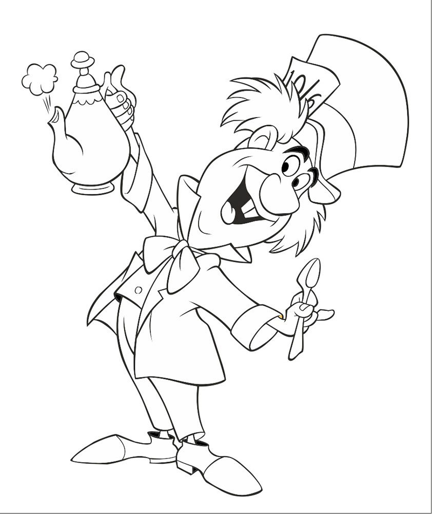 842x1000 Trippy Alice In Wonderland Coloring Pages Many Interesting General