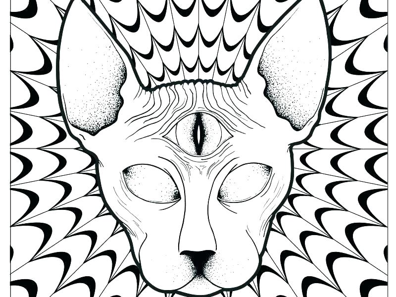 Trippy Printable Coloring Pages
