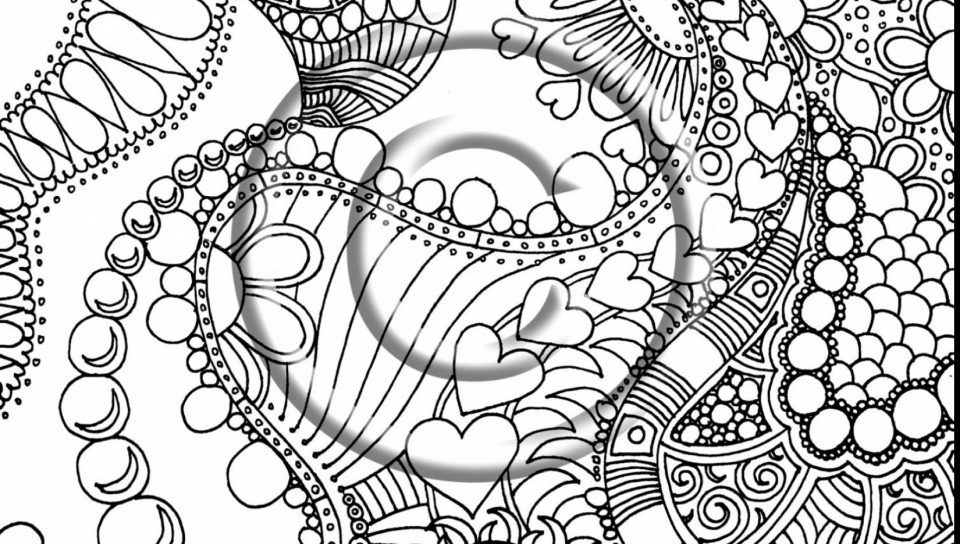 960x544 Psychedelic Coloring Pages For Adults Artistic Printable Adult