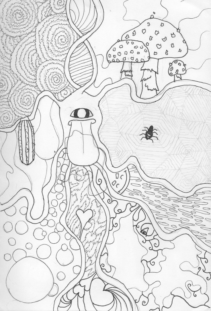 736x1085 Trippy Coloring Pages Trippy Shroom Coloring Pages Coloring