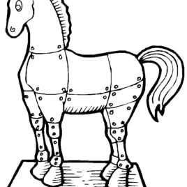 268x268 Coloring Page Trojan Horse Archives