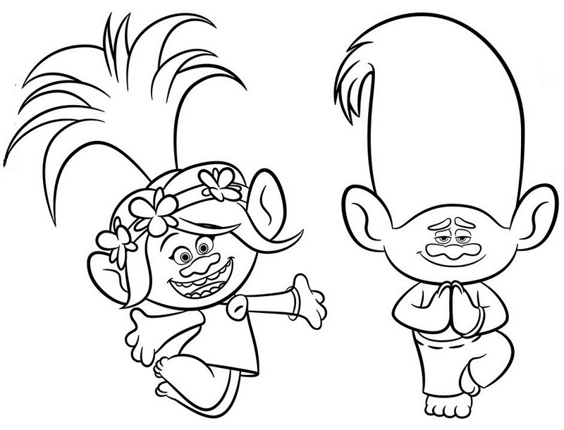 800x610 Cute Trolls Coloring Pages Bringing Positive Messages