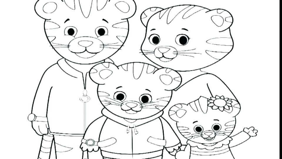 960x544 Daniel Tiger Coloring Page Tiger Coloring Pages Tiger Coloring