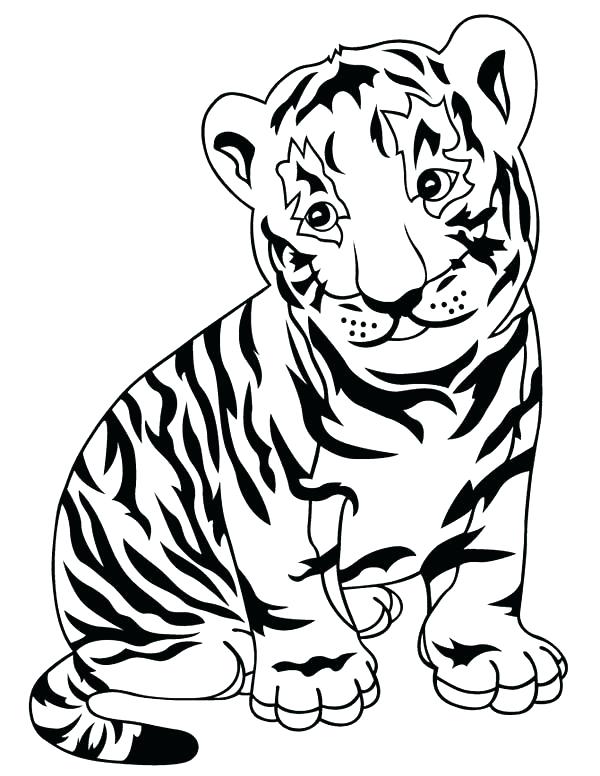 600x776 Tiger Pictures To Color Tiger Coloring Pages Tigers Coloring Pages