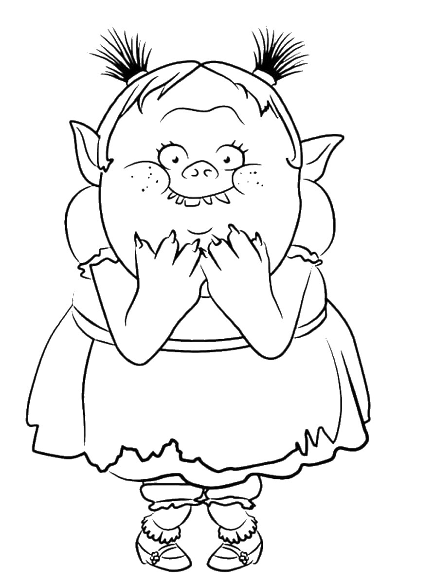 892x1200 Trolls Holiday Movie Coloring Pages