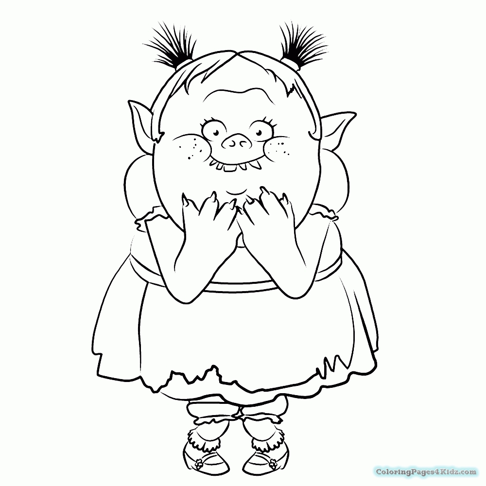 Trolls Free Coloring Pages at GetDrawings.com | Free for personal use