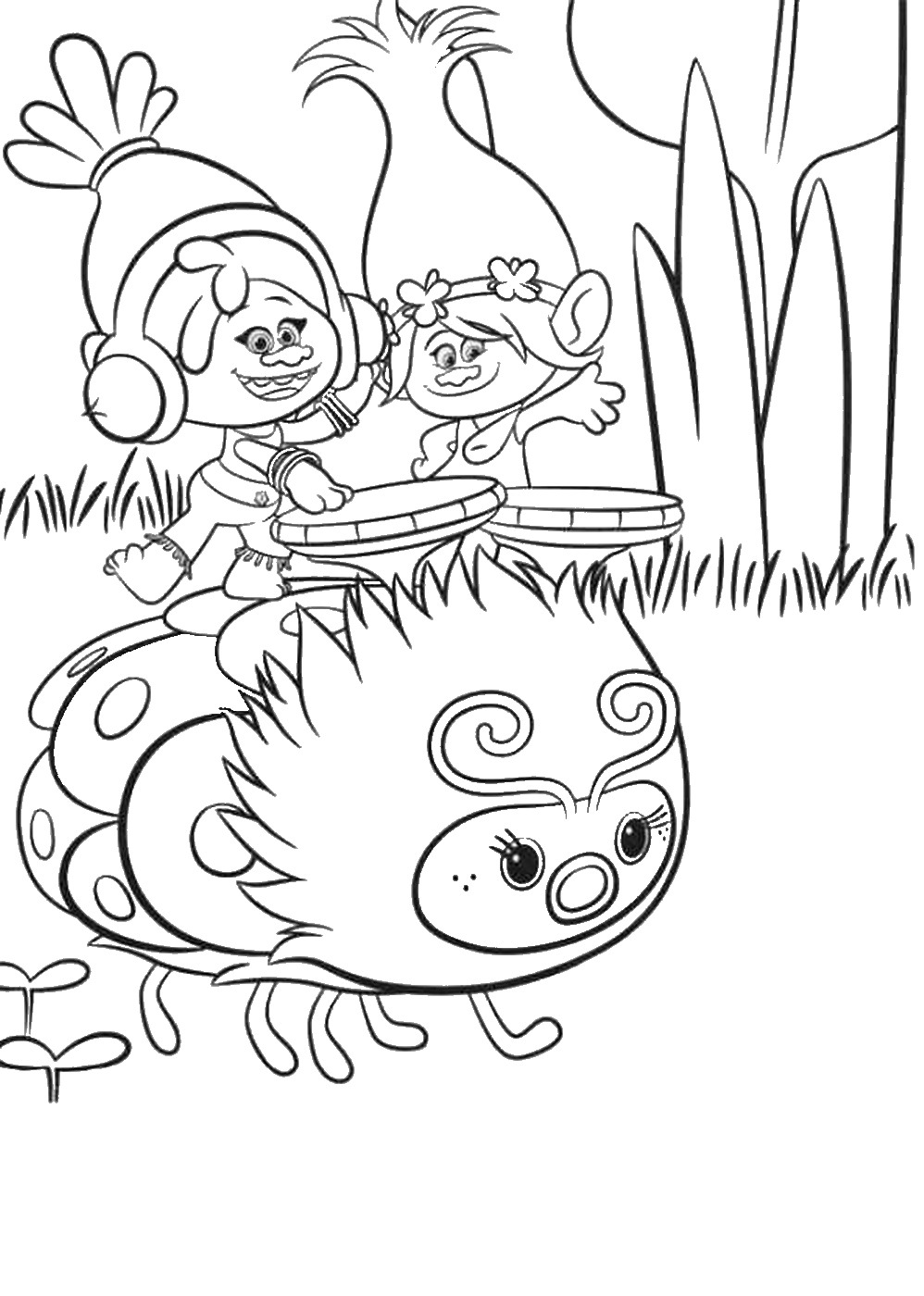 998x1400 Trolls Holiday Movie Coloring Pages