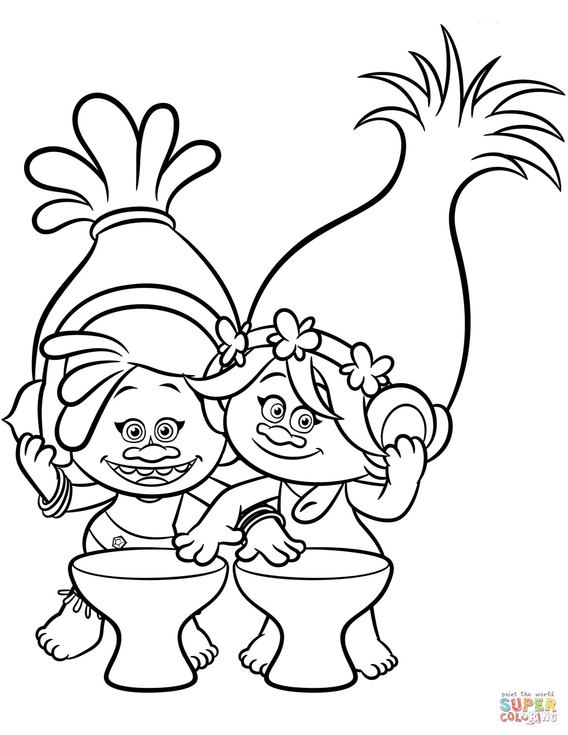 Trolls Movie Free Coloring Pages at GetDrawings | Free download