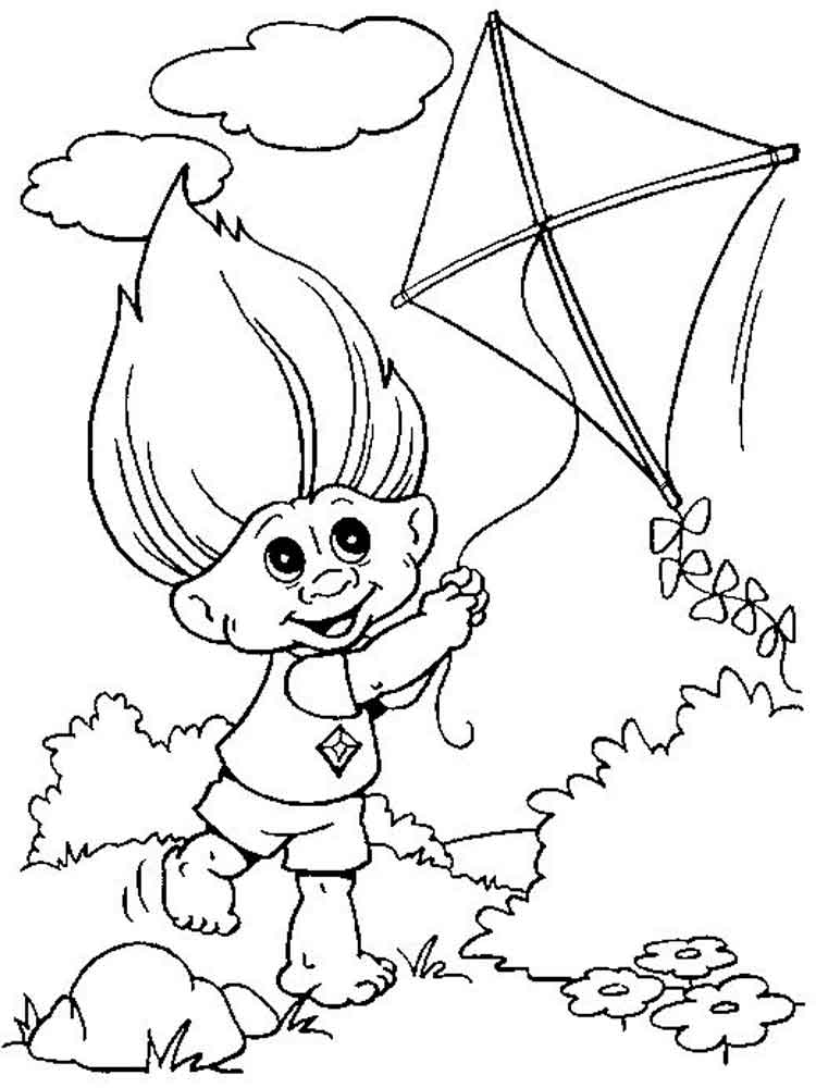 750x1000 Trolls Flies Free Coloring Page Kids, Trolls Coloring Pages