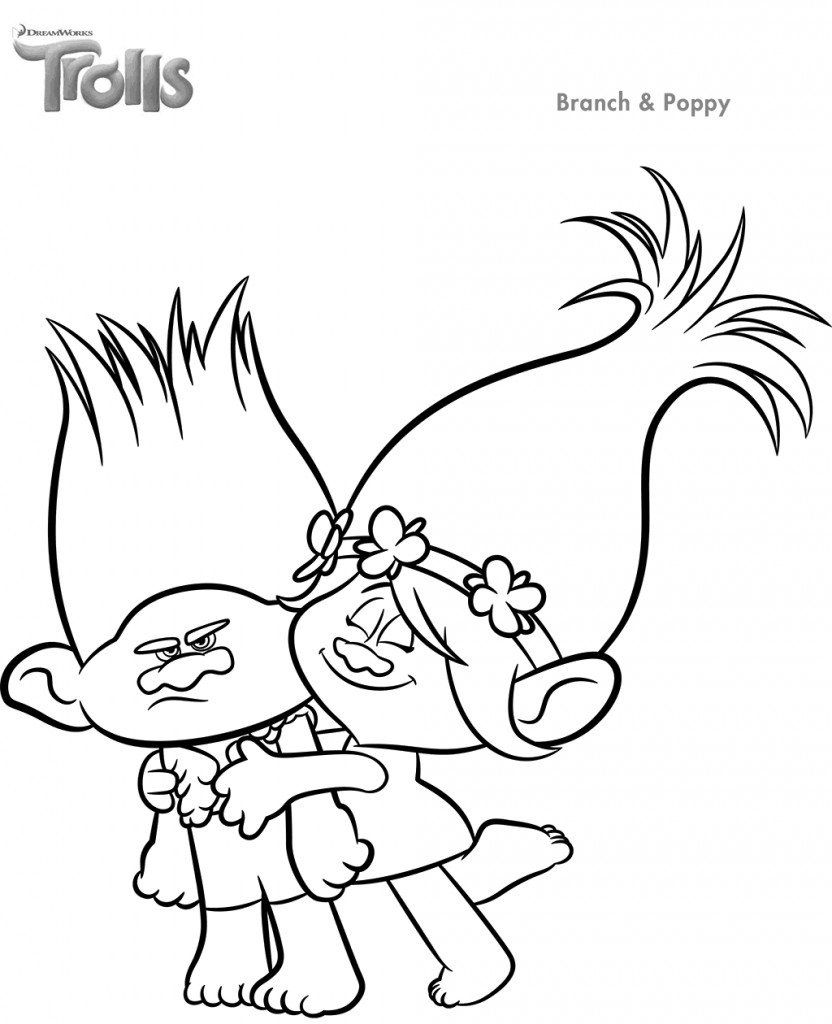 832x1024 Trolls Movie Coloring Pages Movies And Tv Show Brilliant Poppy