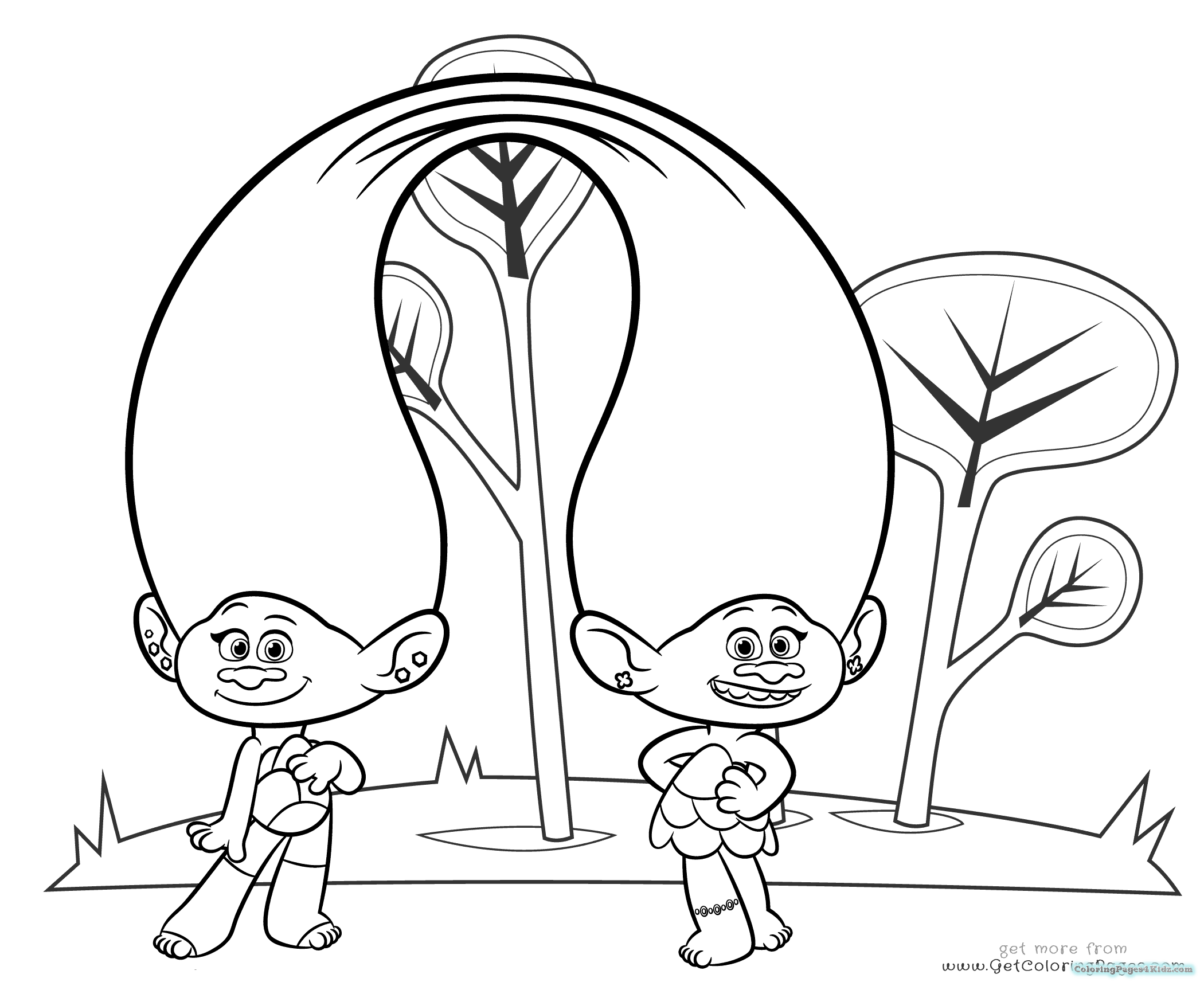 2100x1720 Best Of Trolls Movie Coloring Page Free Coloring Pages Online