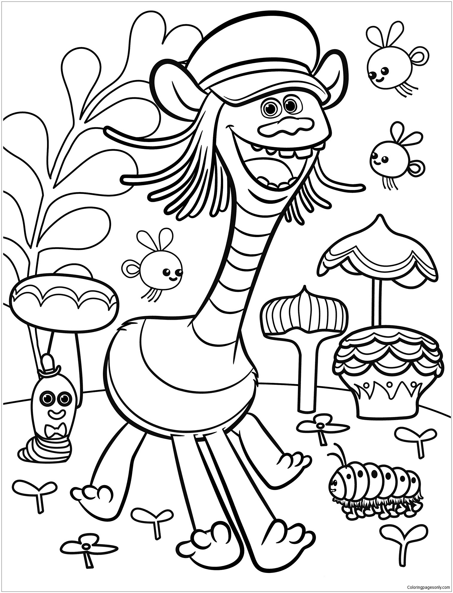 1513x1979 Trolls Movie Trollz Coloring Pages