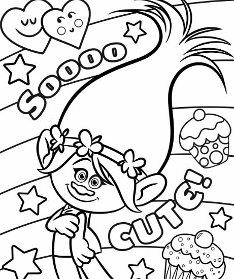 461x550 Trollz Doll Coloring Page