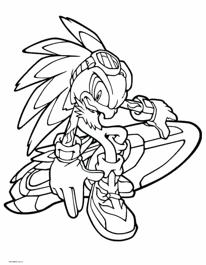 700x900 Sonic X Coloring Pages