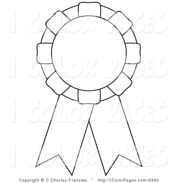 600x620 Ribbon Coloring Pages