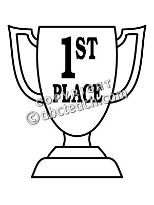 300x400 Clip Art Trophy First Place