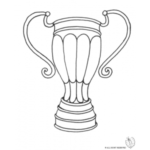 300x300 Coloring Page Of Trophy For Coloring For Kids