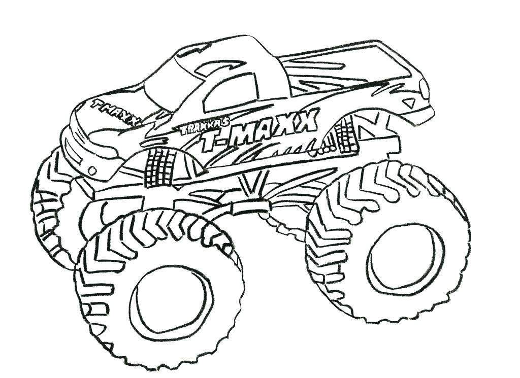 1024x745 Coloring Pages Trucks Coloring Pages Monster Truck T For Trucks