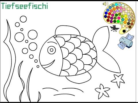 480x360 Tropical Fish Coloring Pages For Kids