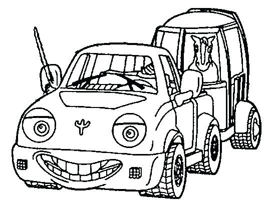 543x400 Coloring Pages Horse Trailer Truck And As Pickup
