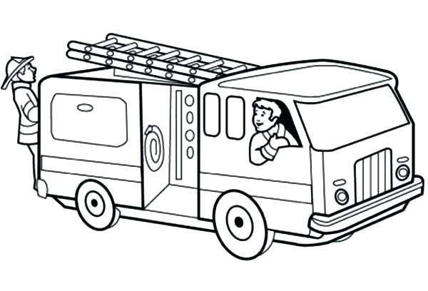 600x408 Free Fire Truck Coloring Pages