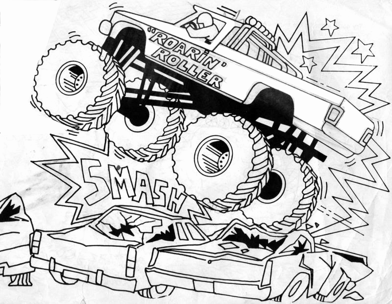 800x620 Adult Coloring Pages Trucks Photos Bigfoot Monster Truck Coloring