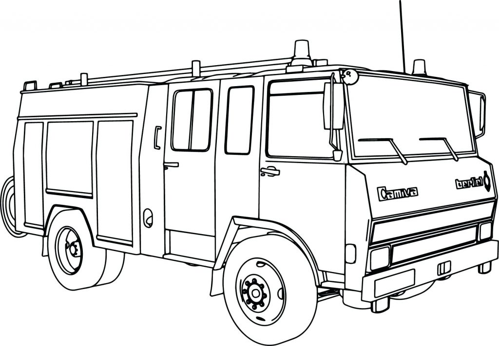 1024x711 Coloring Pages Fire Truck Coloring Pages Easy Engine Page Fire