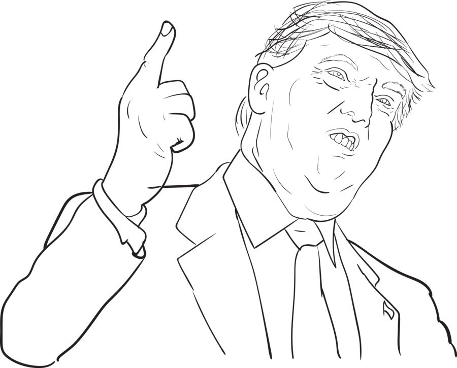 900x725 Donald Trump Coloring Pages Donald Trump And Coloring Books