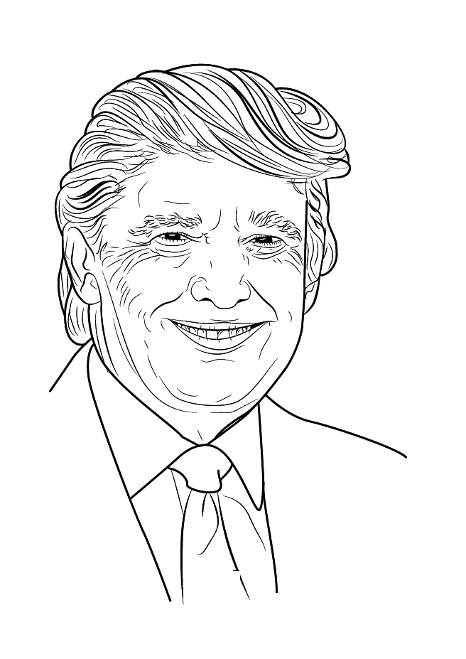 656x927 Donald Trump Coloring Page Figure Coloring Page