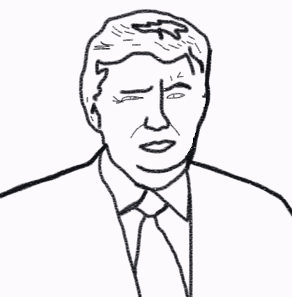 416x423 Free Montessori Donald Trump Coloring Page The Mom And A Blog