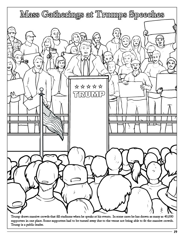 612x792 Coloring Books President Donald Trump Vice President Mike Pence