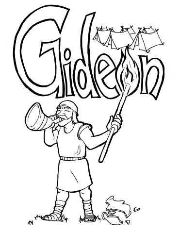371x480 Gideon Coloring Page Coloring Page Beautiful Bible Story Coloring
