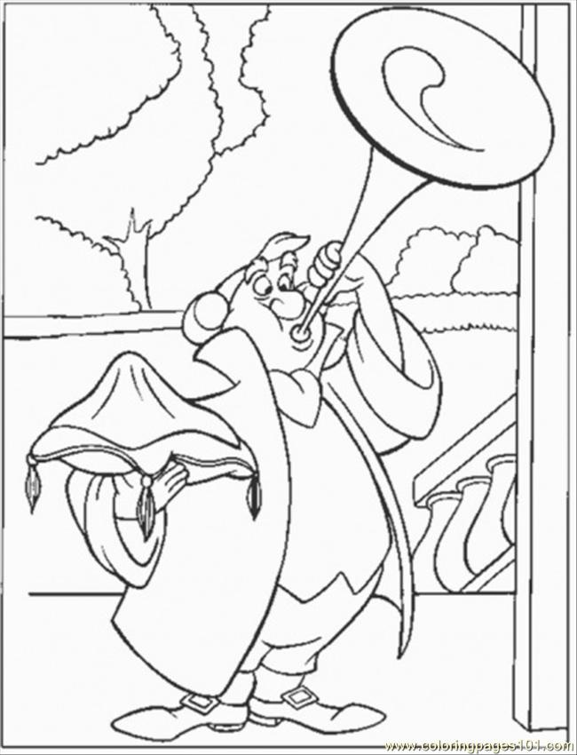 650x850 Assistant Of The Prince Play The Trumpet Coloring Page