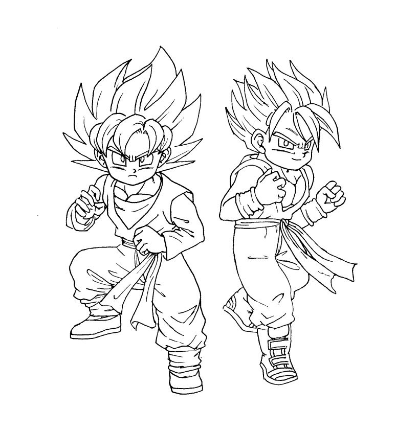 774x843 Dragon Ball Z Trunks Coloring Page, Trunks Coloring Pages