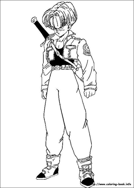 567x794 Dragon Ball Z Coloring Picture