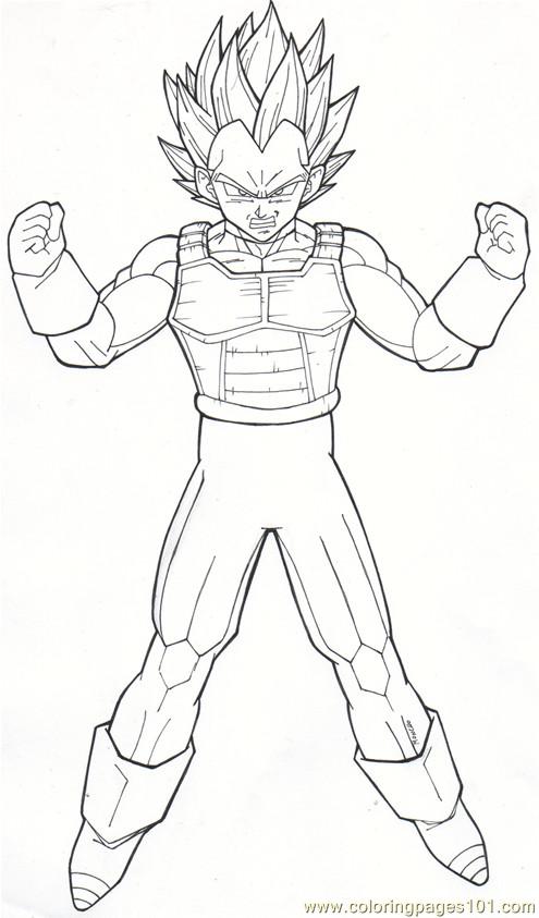 495x843 Vegeta Coloring Pages