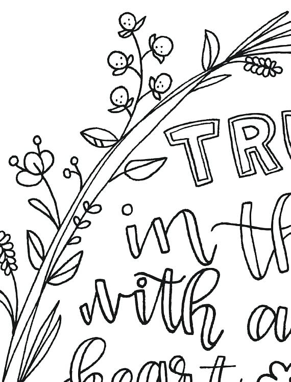 570x747 Good Isaiah Coloring Page Or Bible Verse Coloring Page Trust