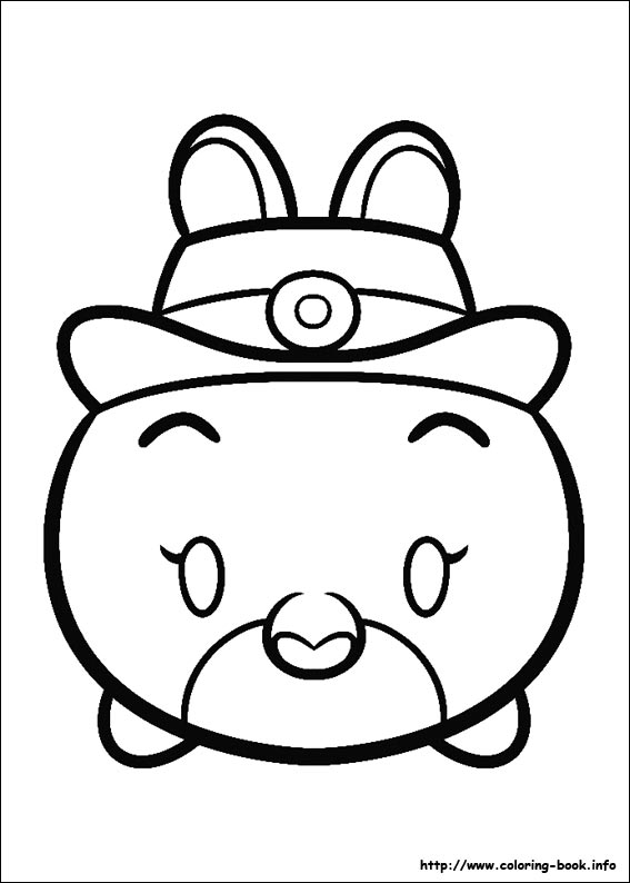 567x794 Tsum Tsum Coloring Picture