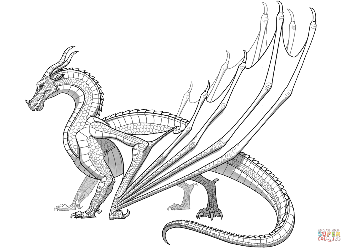 1170x836 Wings Of Fire Seawing Coloring Pages