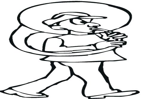 476x333 Tuba Coloring Page Veggietales Gideon Tuba Warrior Coloring Pages