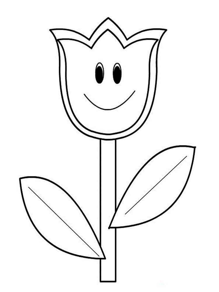 750x1000 Tulip Coloring Pages Download And Print Tulip Coloring Pages